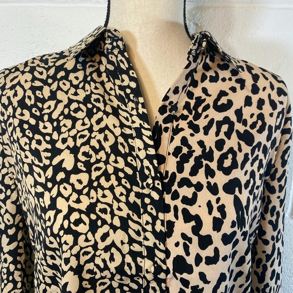 Honey Punch Leopard Print Long Sleeve High Low Top - Picture 2 of 15